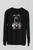 Star Wars (Dart Vader) Baskılı Unisex Siyah Sweatshirt