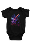 Star Wars (Dart Vader) Baskılı Unisex Siyah Bebek Body - Zıbın