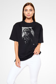 Star Wars (Dart Vader) Baskılı Unisex Siyah Oversize Tişört - Tshirt