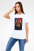 Star Wars (Dart Vader) Unisex Baskılı Beyaz Tişört - Tshirt