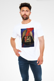 Star Wars (Dart Vader) Unisex Baskılı Beyaz Tişört - Tshirt