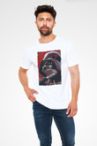 Star Wars (Dart Vader) Unisex Baskılı Beyaz Tişört - Tshirt