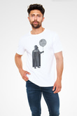Star Wars (Dart Vader) Unisex Baskılı Beyaz Tişört - Tshirt