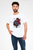 Star Wars (Dart Vader) Unisex Baskılı Beyaz Tişört - Tshirt
