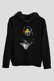 Star Wars Siyah Unisex Kapşonlu Sweatshirt