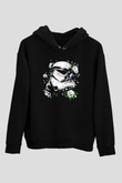 Star Wars Siyah Unisex Kapşonlu Sweatshirt