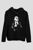 Star Wars Siyah Unisex Kapşonlu Sweatshirt