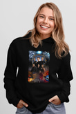 Stargate SG-1 Siyah Unisex Hoodie