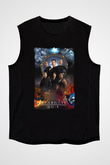 Stargate SG-1 Siyah Unisex Kolsuz Tişört