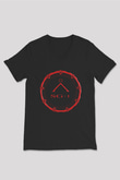 Stargate SG-1 Siyah Unisex V Yaka Tişört