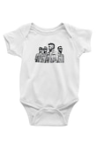 Starset Baskılı Beyaz Unisex Bebek Body - Zıbın