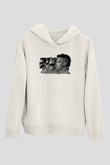 Starset Baskılı Beyaz Unisex Kapüşonlu Sweatshirt
