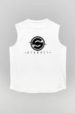 Starset Baskılı Beyaz Unisex Kolsuz Tişört - Tshirt