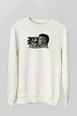 Starset Baskılı Beyaz Unisex Sweatshirt