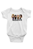 Starset Baskılı Unisex Siyah Bebek Body - Zıbın