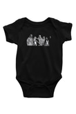 Starset Baskılı Unisex Siyah Bebek Body - Zıbın