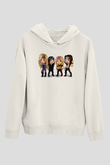 Starset Baskılı Unisex Siyah Kapüşonlu Sweatshirt