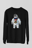 Stay Dope Baskılı Unisex Siyah Sweatshirt