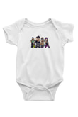 Steel Panther Baskılı Beyaz Unisex Bebek Body - Zıbın