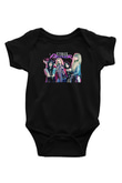 Steel Panther Baskılı Unisex Siyah Bebek Body - Zıbın