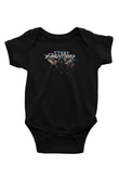 Steel Panther Baskılı Unisex Siyah Bebek Body - Zıbın