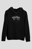 Steel Panther Baskılı Unisex Siyah Kapüşonlu Sweatshirt