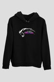 Steel Panther Baskılı Unisex Siyah Kapüşonlu Sweatshirt