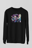 Steel Panther Baskılı Unisex Siyah Sweatshirt
