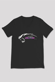 Steel Panther Baskılı Unisex Siyah V Yaka Tişört - Tshirt