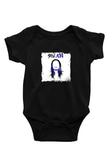 Steve Aoki Baskılı Unisex Siyah Bebek Body - Zıbın