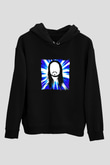 Steve Aoki Baskılı Unisex Siyah Hoodie