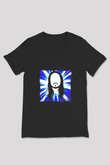 Steve Aoki Baskılı Unisex Siyah V Yaka Tişört