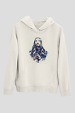 Steve Aoki Beyaz Unisex Kapüşonlu Sweatshirt