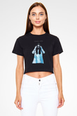 Steve Aoki Siyah  Crop Top Tişört