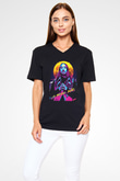 Steve Aoki Siyah Unisex V Yaka Tişört