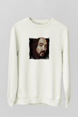 Steve AokiBaskılı Beyaz Sweatshirt