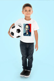Steve Jobs Baskılı Beyaz Unisex Çocuk Tişört