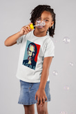 Steve Jobs Baskılı Beyaz Unisex Çocuk Tişört