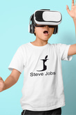 Steve Jobs Baskılı Beyaz Unisex Çocuk Tişört