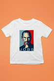 Steve Jobs Baskılı Beyaz Unisex Çocuk Tişört