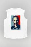 Steve Jobs Beyaz Unisex Kolsuz Tişört