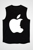 Steve Jobs Siyah Unisex Kolsuz Tişört