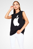 Steve Jobs Siyah Unisex Kolsuz Tişört