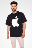 Steve Jobs Siyah Unisex Oversize Tişört T-Shirt