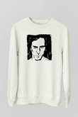 Steve Vai Baskılı Beyaz Unisex Sweatshirt