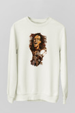 Steve Vai Baskılı Beyaz Unisex Sweatshirt
