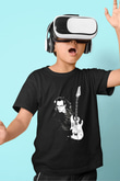 Steve Vai Baskılı Unisex Siyah Çocuk Tişört - Tshirt