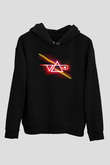 Steve Vai Baskılı Unisex Siyah Kapüşonlu Sweatshirt