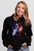 Steve Vai Baskılı Unisex Siyah Kapüşonlu Sweatshirt
