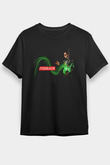 Steve Vai Baskılı Unisex Siyah Tişört - Tshirt